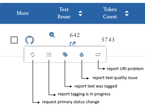 Raising issues in the metadata app